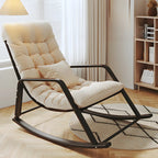 Modern Indoor Oversized Upholstered Rocking Chair