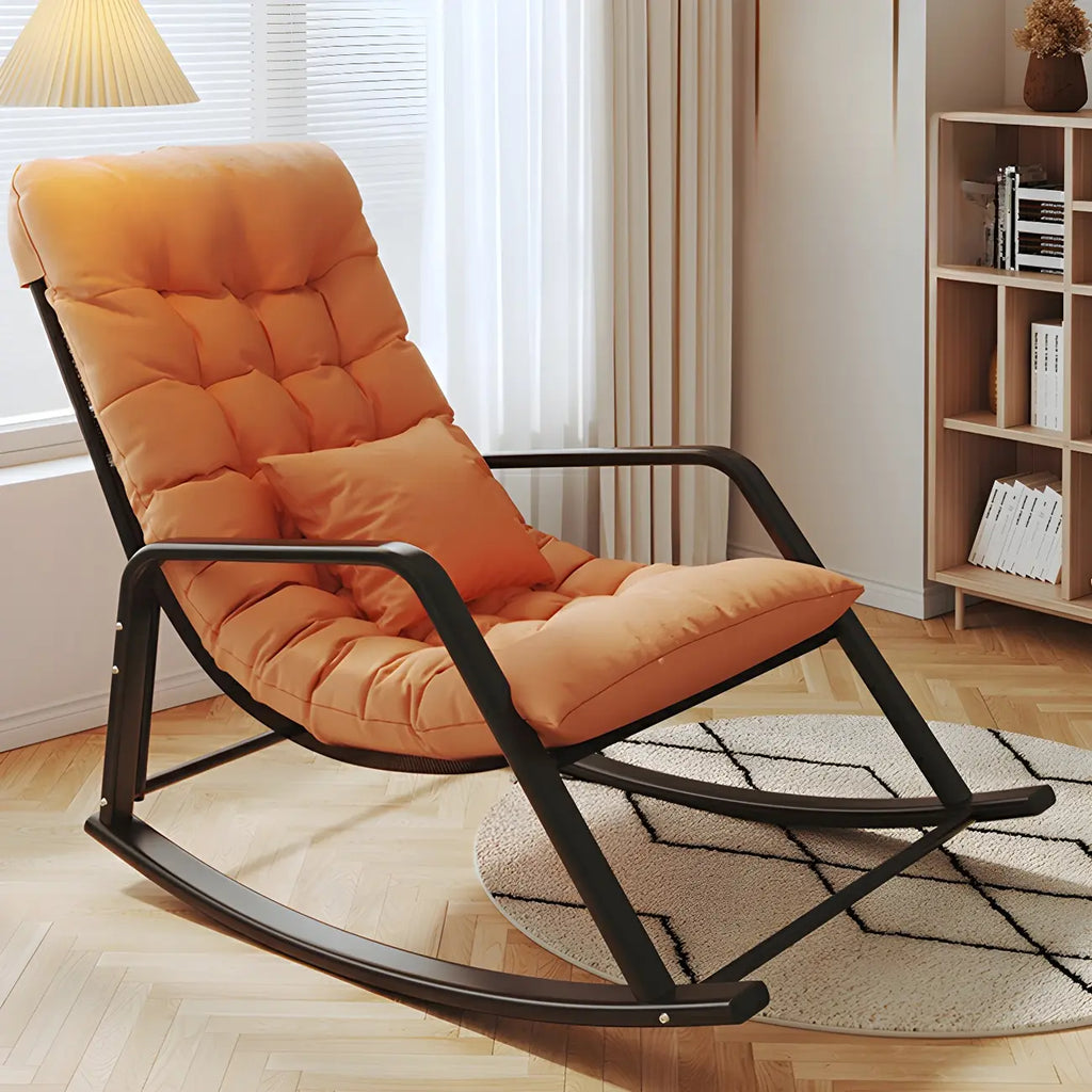 Modern Indoor Oversized Upholstered Rocking Chair