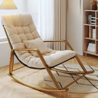 Modern Indoor Oversized Upholstered Rocking Chair
