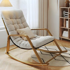 Modern Indoor Oversized Upholstered Rocking Chair