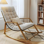 Modern Indoor Oversized Upholstered Rocking Chair