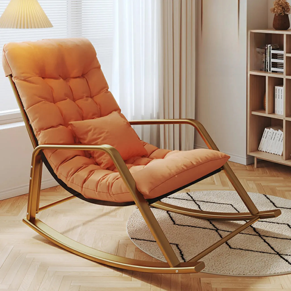Modern Indoor Oversized Upholstered Rocking Chair