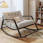 Modern Indoor Oversized Upholstered Rocking Chair