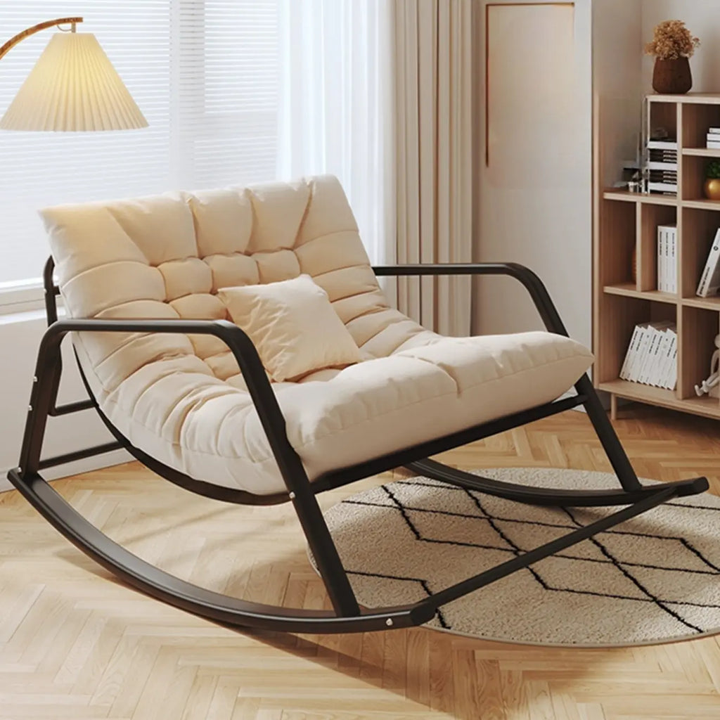Modern Indoor Oversized Upholstered Rocking Chair
