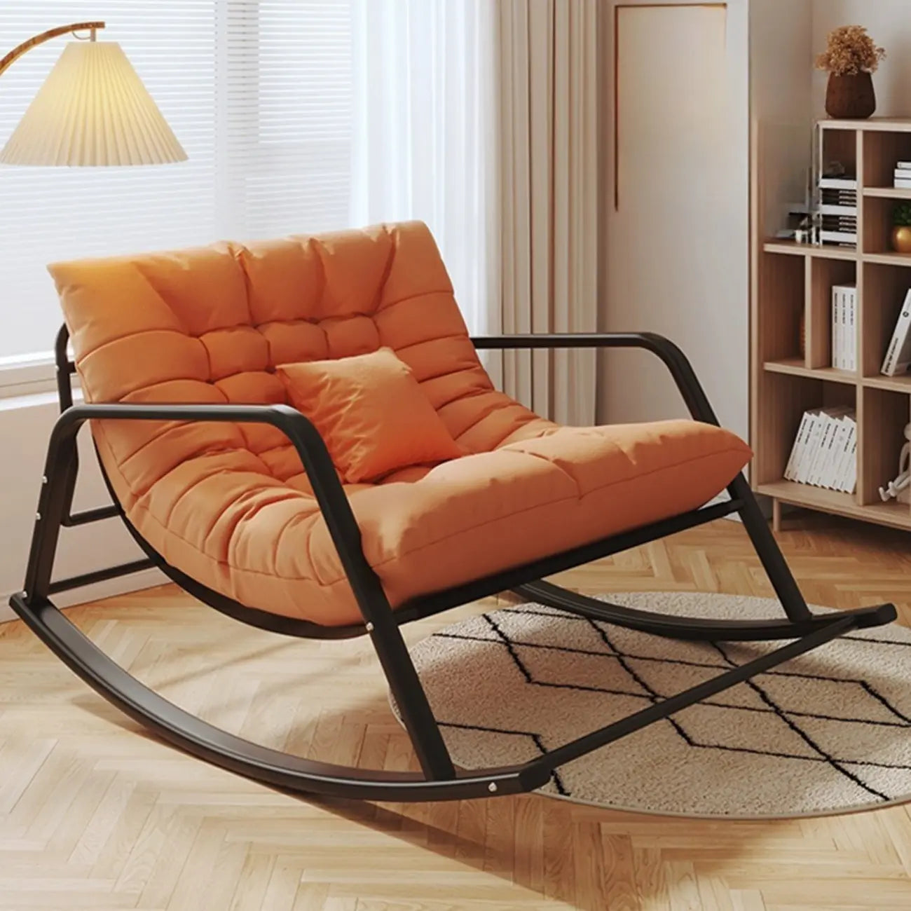 Modern Indoor Oversized Upholstered Rocking Chair
