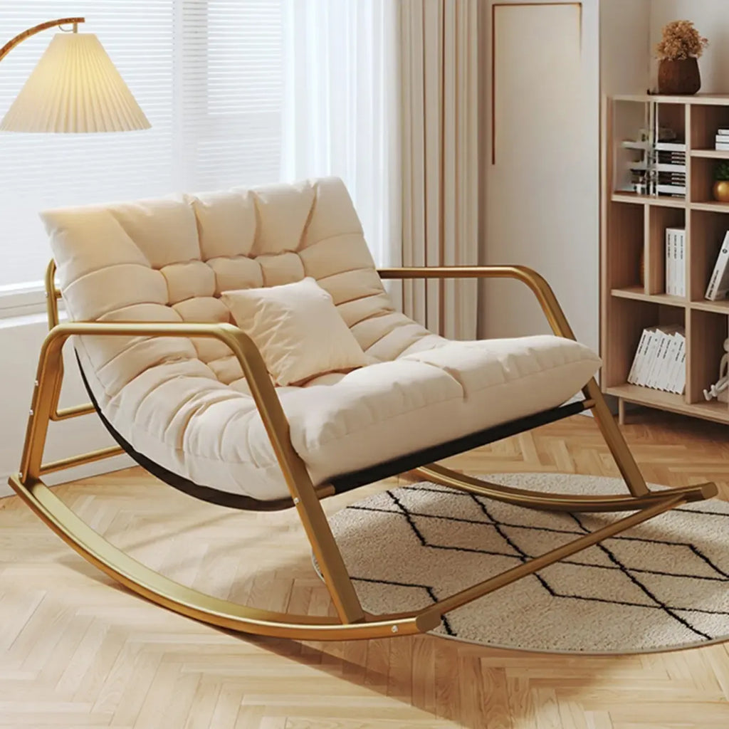 Modern Indoor Oversized Upholstered Rocking Chair
