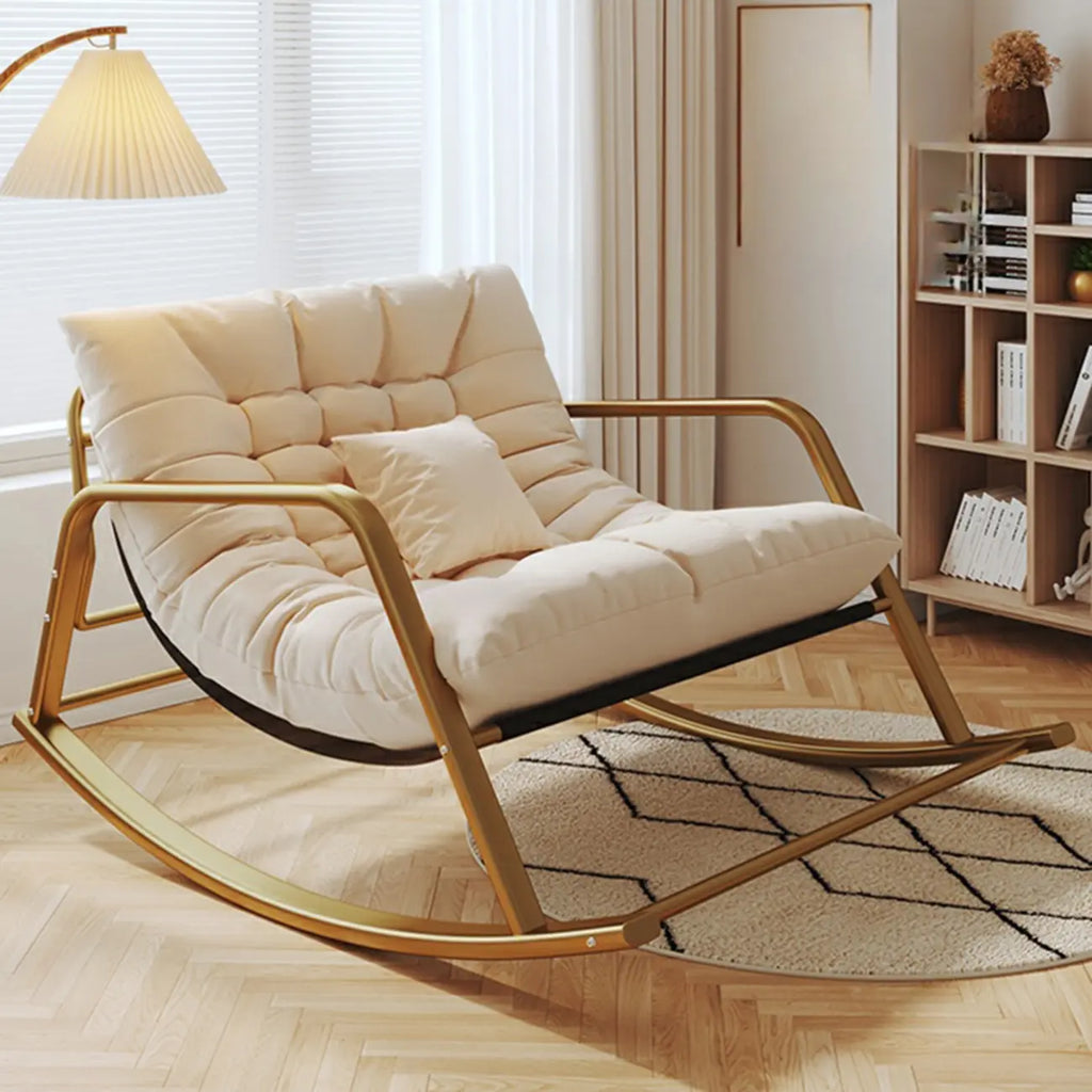 Modern Indoor Oversized Upholstered Rocking Chair