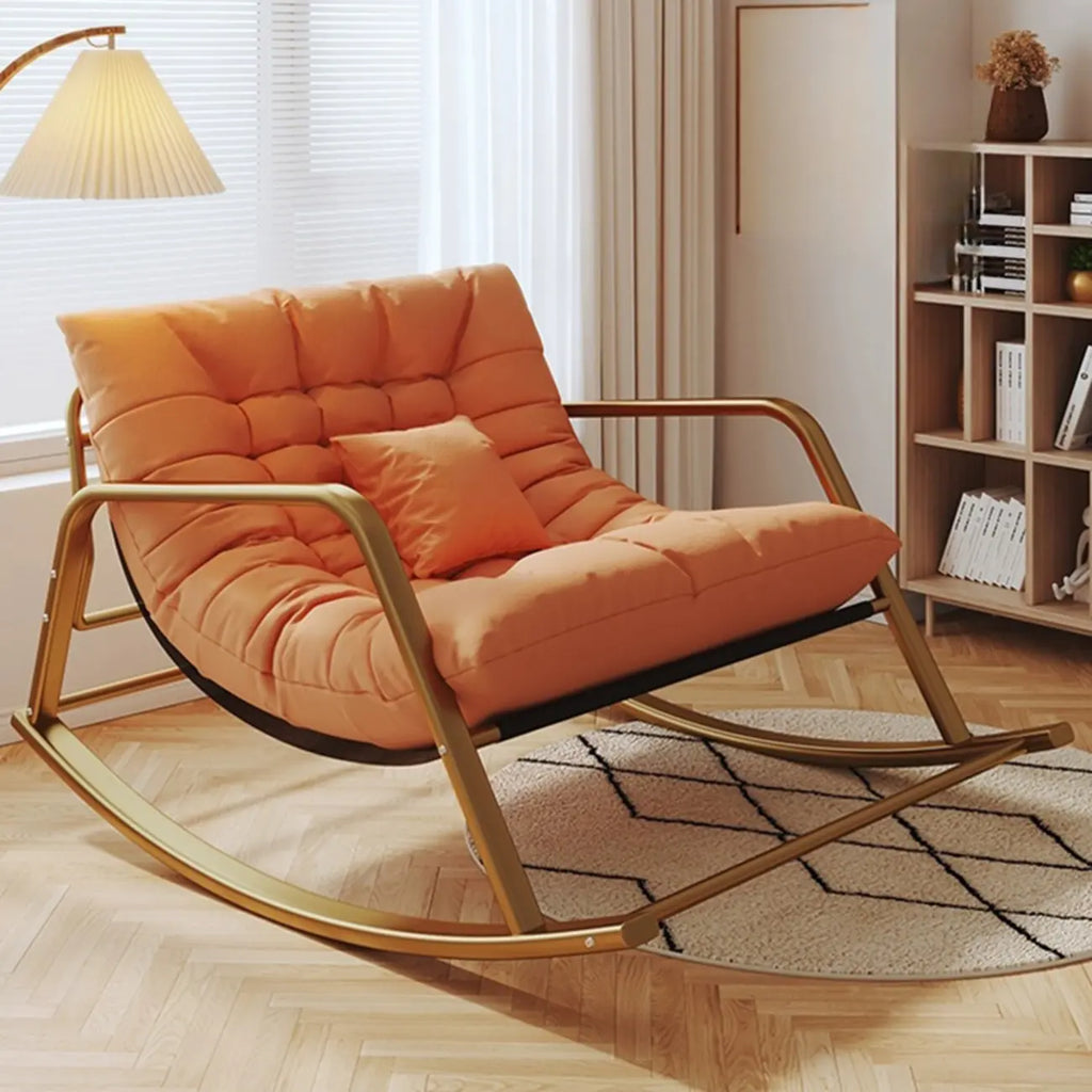 Modern Indoor Oversized Upholstered Rocking Chair