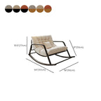 Modern Indoor Oversized Upholstered Rocking Chair