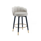 360° Swivel Leather Bar Stool Counter Height