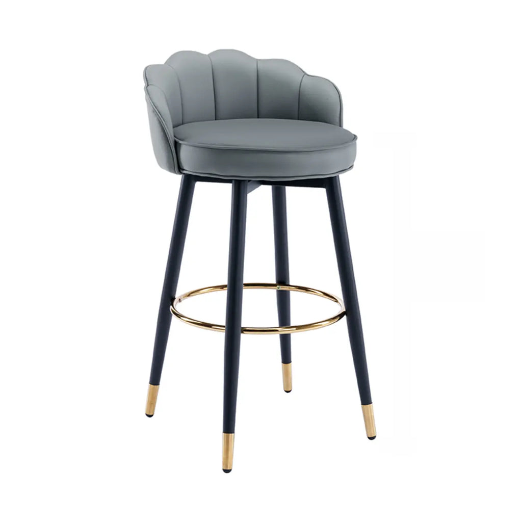 360° Swivel Leather Bar Stool Counter Height