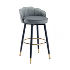 360° Swivel Leather Bar Stool Counter Height
