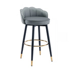 360° Swivel Leather Bar Stool Counter Height