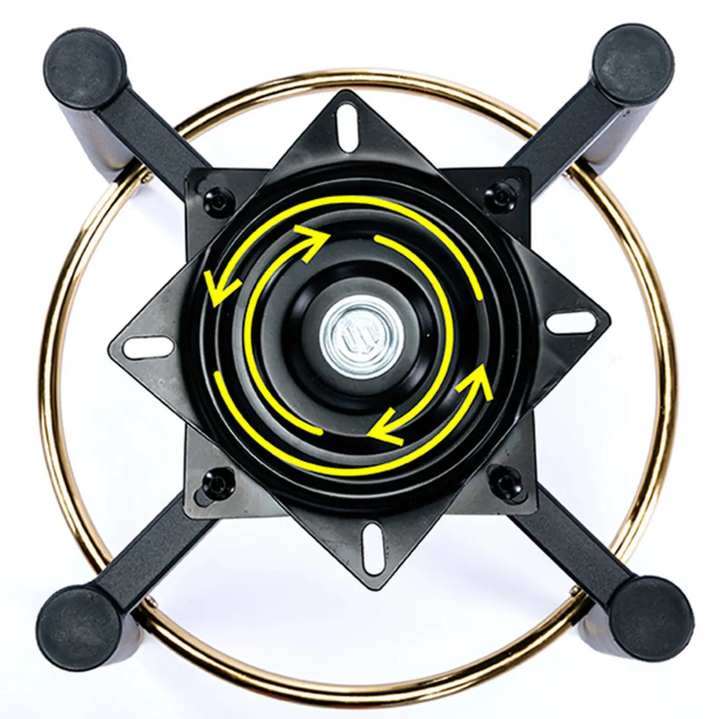 360° Swivel Leather Bar Stool Counter Height