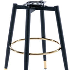 360° Swivel Leather Bar Stool Counter Height
