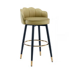 360° Swivel Leather Bar Stool Counter Height