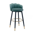 360° Swivel Leather Bar Stool Counter Height