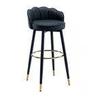 360° Swivel Leather Bar Stool Counter Height