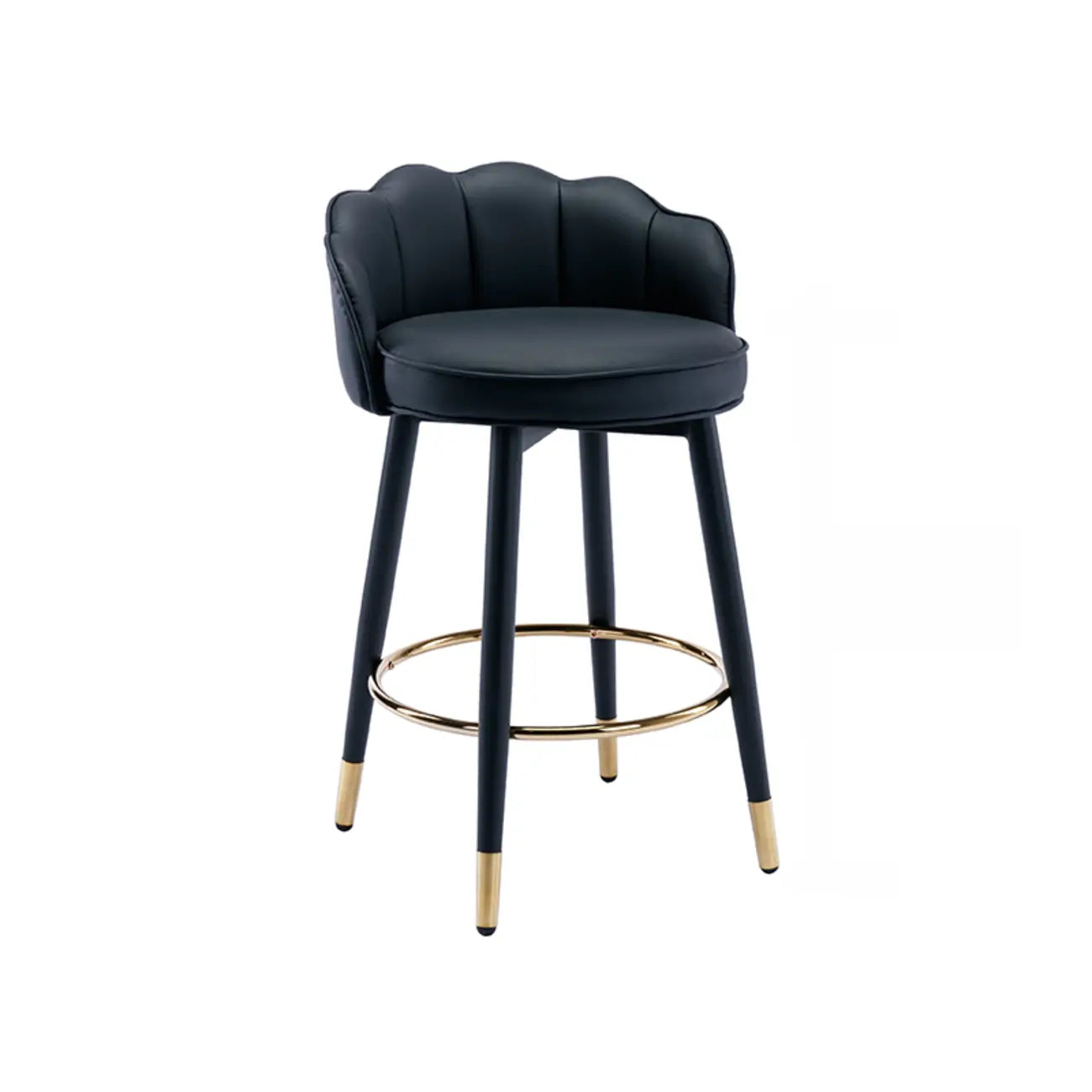 360° Swivel Leather Bar Stool Counter Height