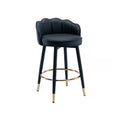 360° Swivel Leather Bar Stool Counter Height