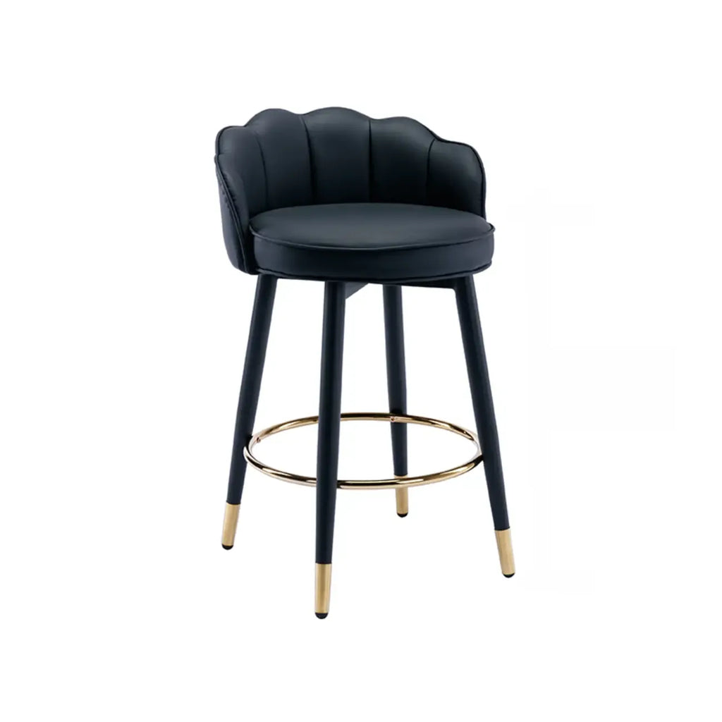 360° Swivel Leather Bar Stool Counter Height