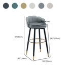 360° Swivel Leather Bar Stool Counter Height
