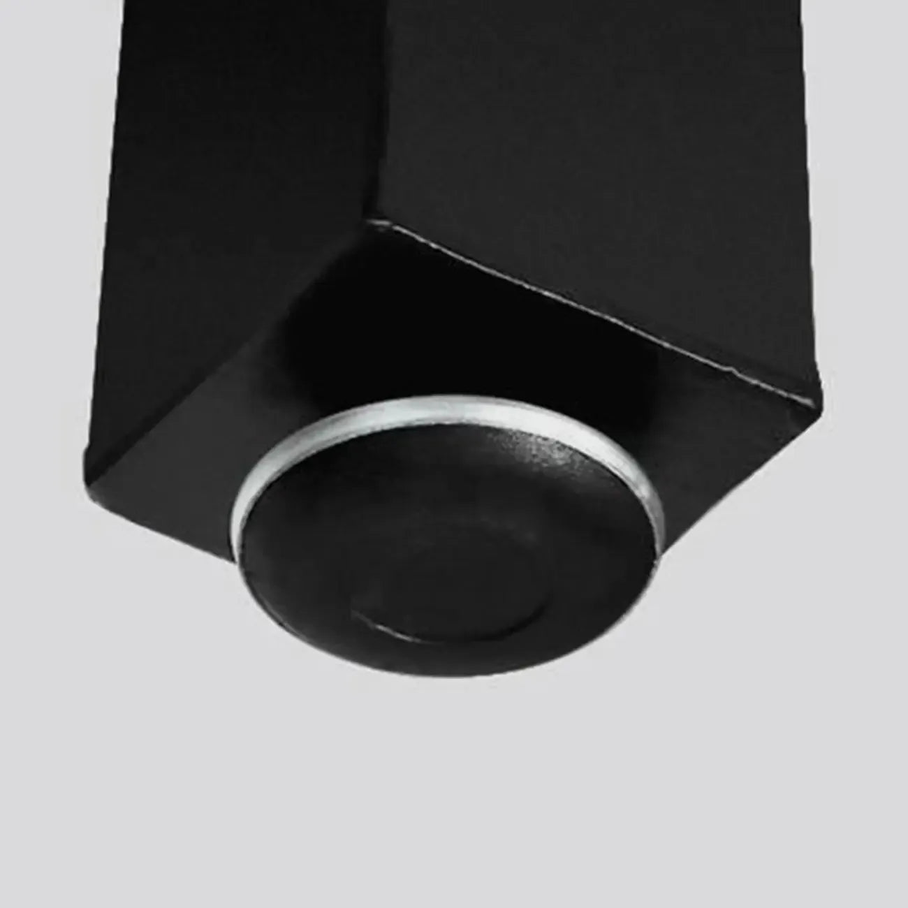 Rustic Solid Wood Rectangular Bar Table with Black Metal Legs for Dining