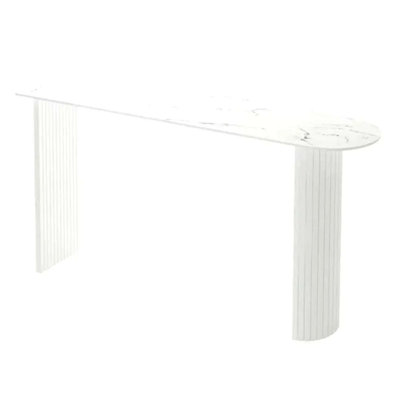 Modern Simple Bar Table with Stone Top in Beige for Home