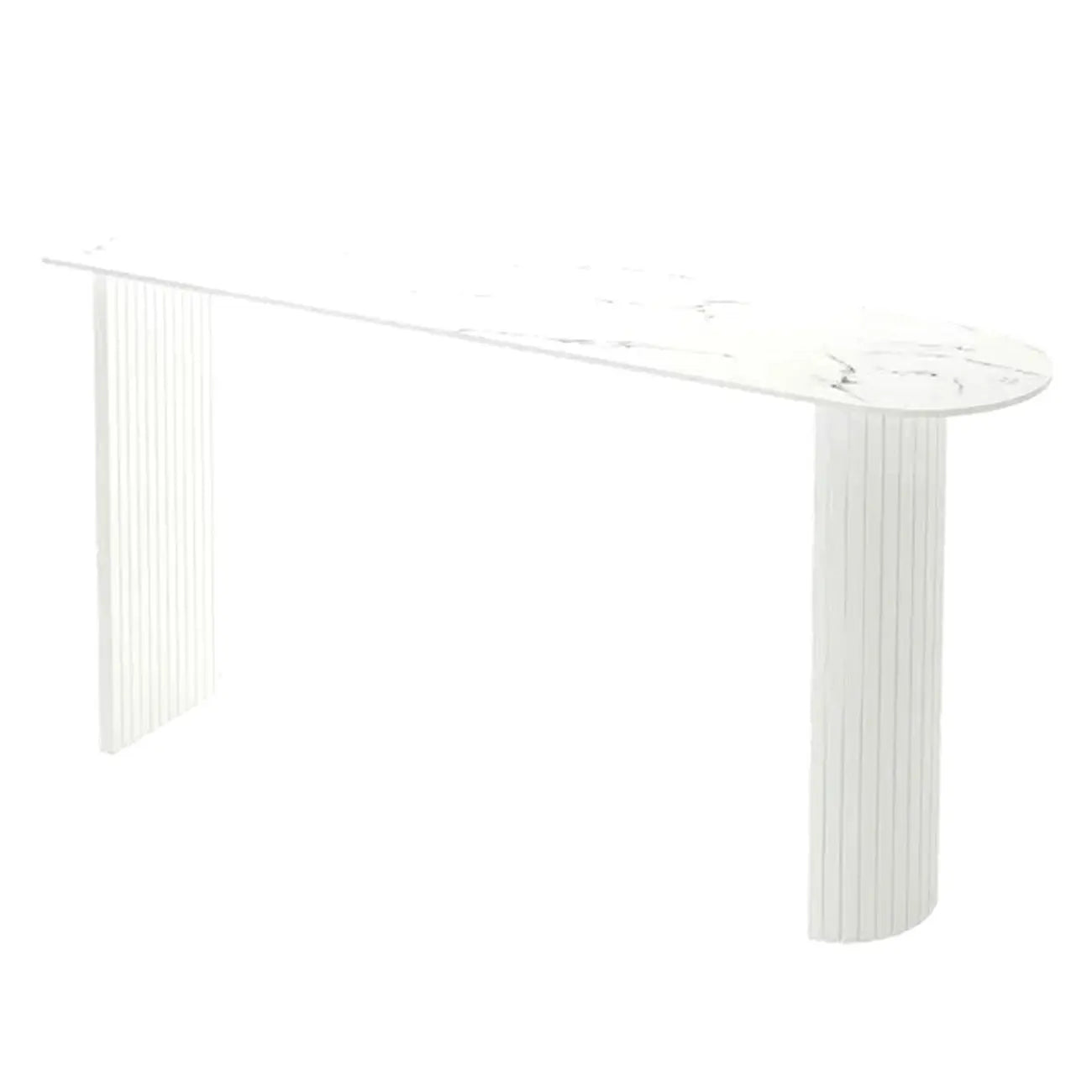 Modern Simple Bar Table with Stone Top in Beige for Home