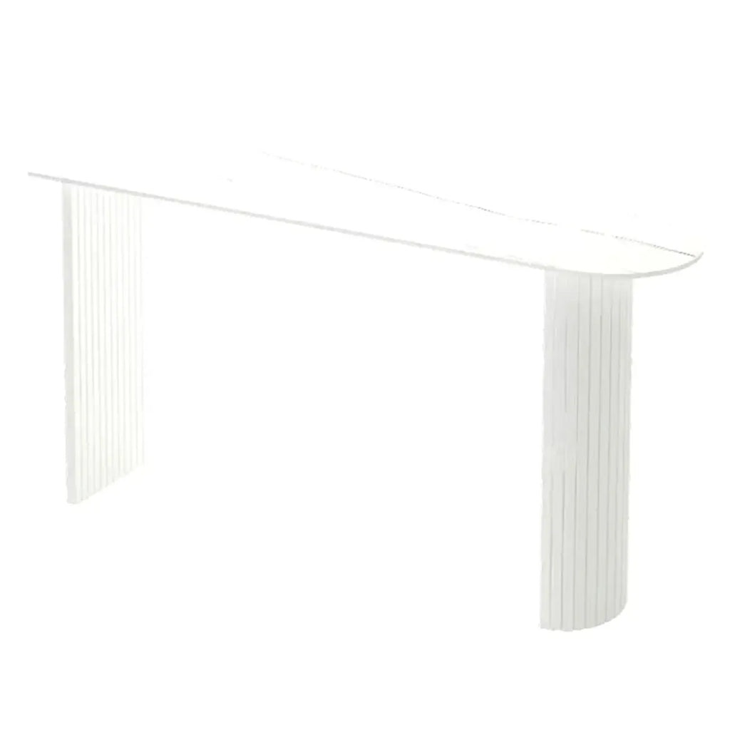 Modern Simple Bar Table with Stone Top in Beige for Home
