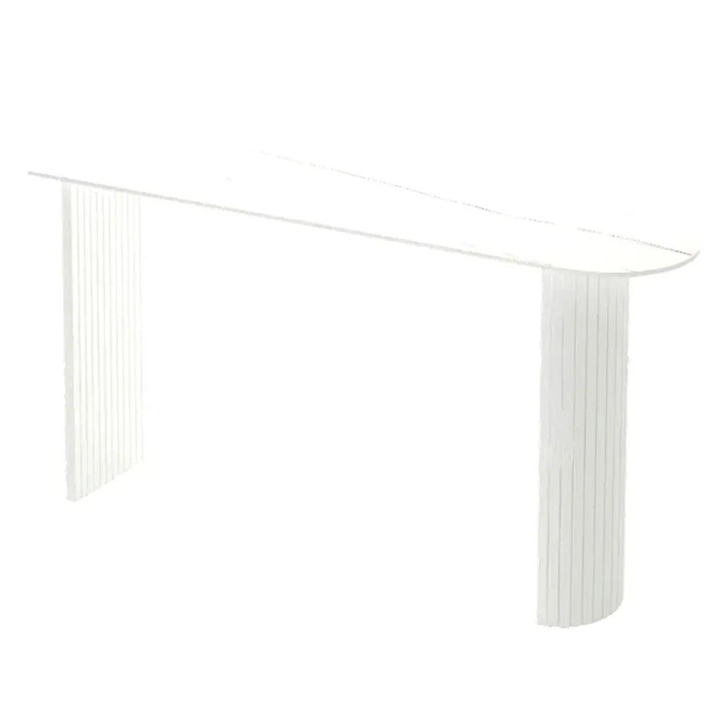 Modern Simple Bar Table with Stone Top in Beige for Home