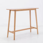 Nordic Wooden Rectangle Bar Table with Footresst for Living Room