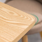 Nordic Wooden Rectangle Bar Table with Footresst for Living Room