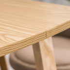 Nordic Wooden Rectangle Bar Table with Footresst for Living Room