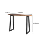 Rustic Wood Bar Table with Double Pedestal for Home Gatherings