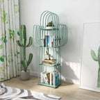 59 Modern Metal Cactus Shape Bookcase for Home Decor