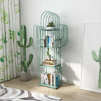 59 Modern Metal Cactus Shape Bookcase for Home Decor