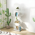 59 Modern Metal Cactus Shape Bookcase for Home Decor