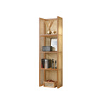71 3-Tier Modern Wooden Mesh Bookcase with Storage