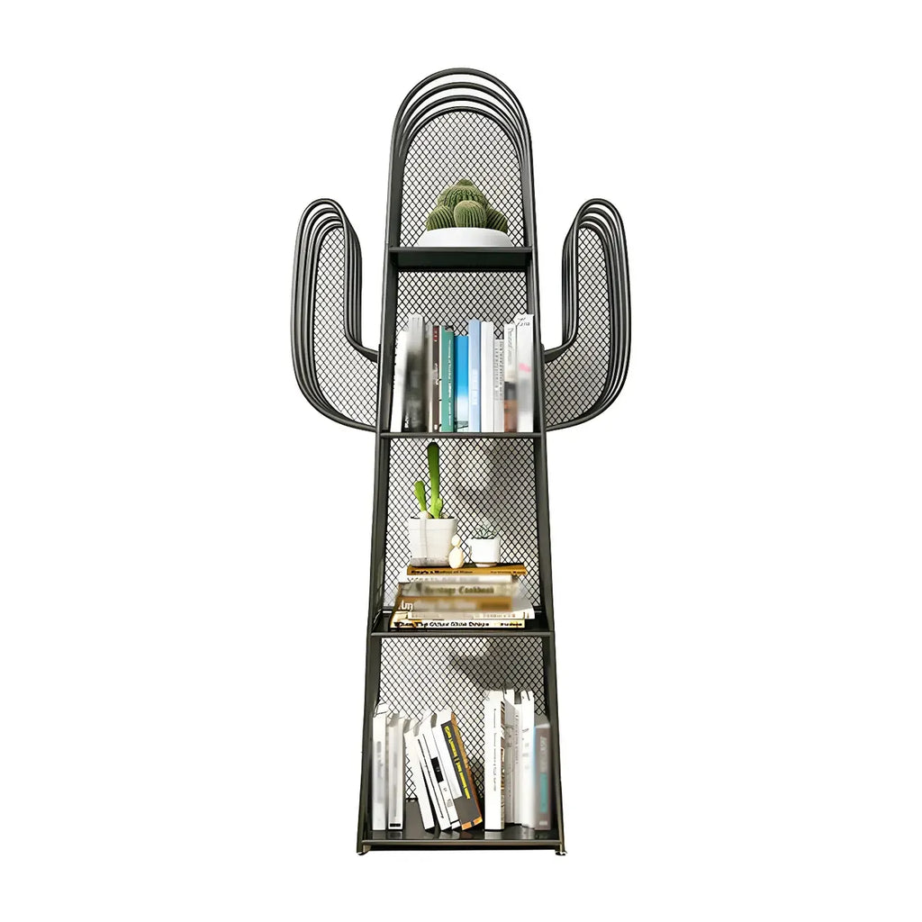 59 Modern Metal Cactus Shape Bookcase for Home Decor