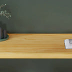 Natural Pine Wood Pub Bar Table with Footrest for 3 People