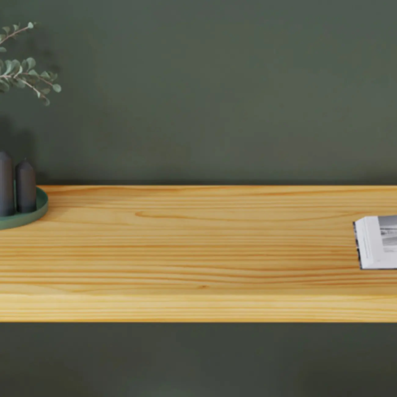 Natural Pine Wood Pub Bar Table with Footrest for 3 People