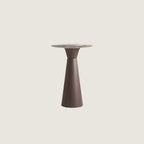 Nordic Small Round Bar Table with Stump Base