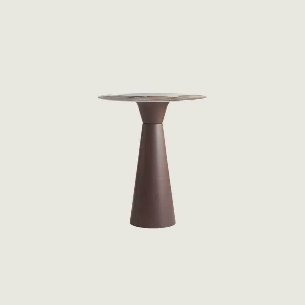 Nordic Small Round Bar Table with Stump Base