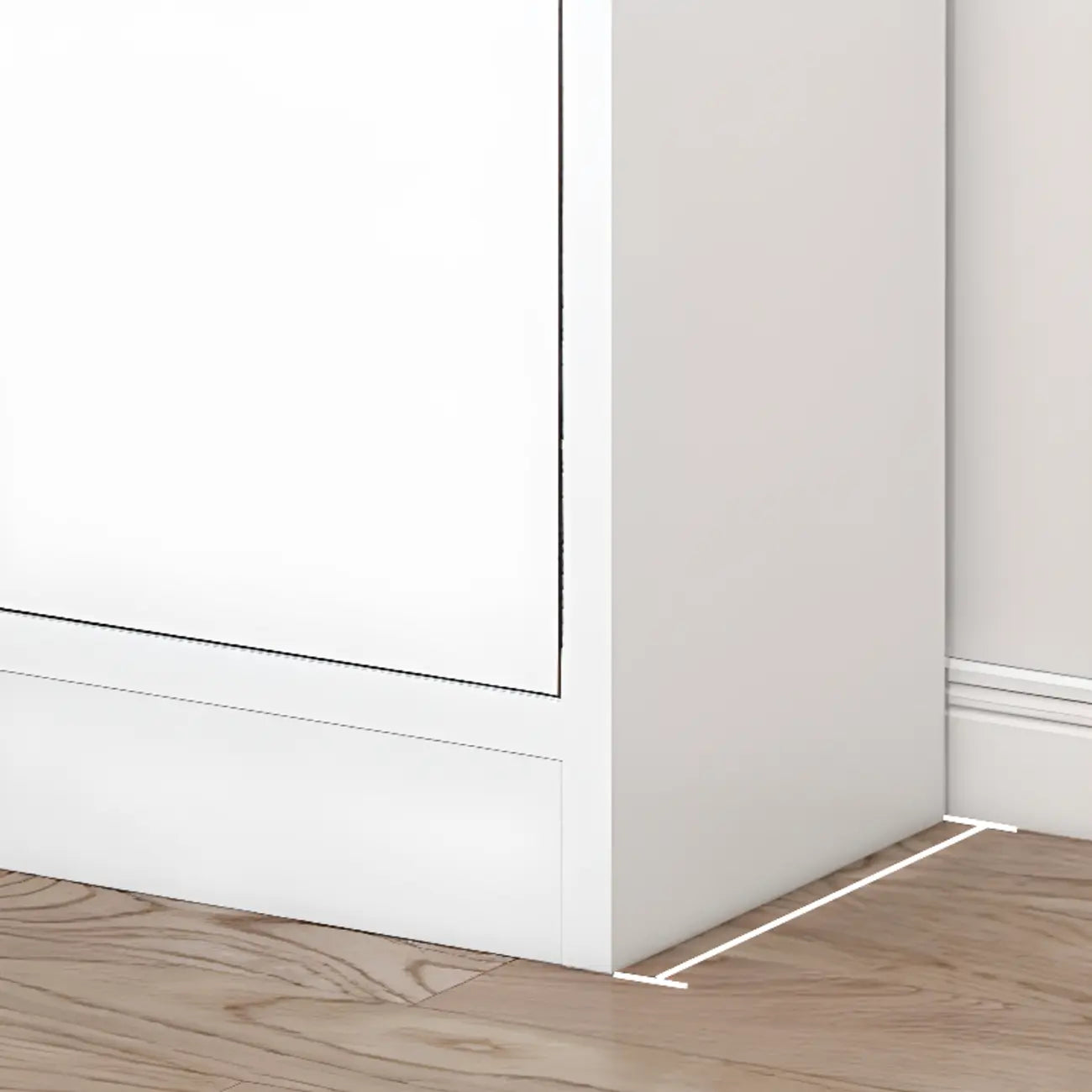 Durable 5-Tier Wooden Bookshelf with Cabinet for Home