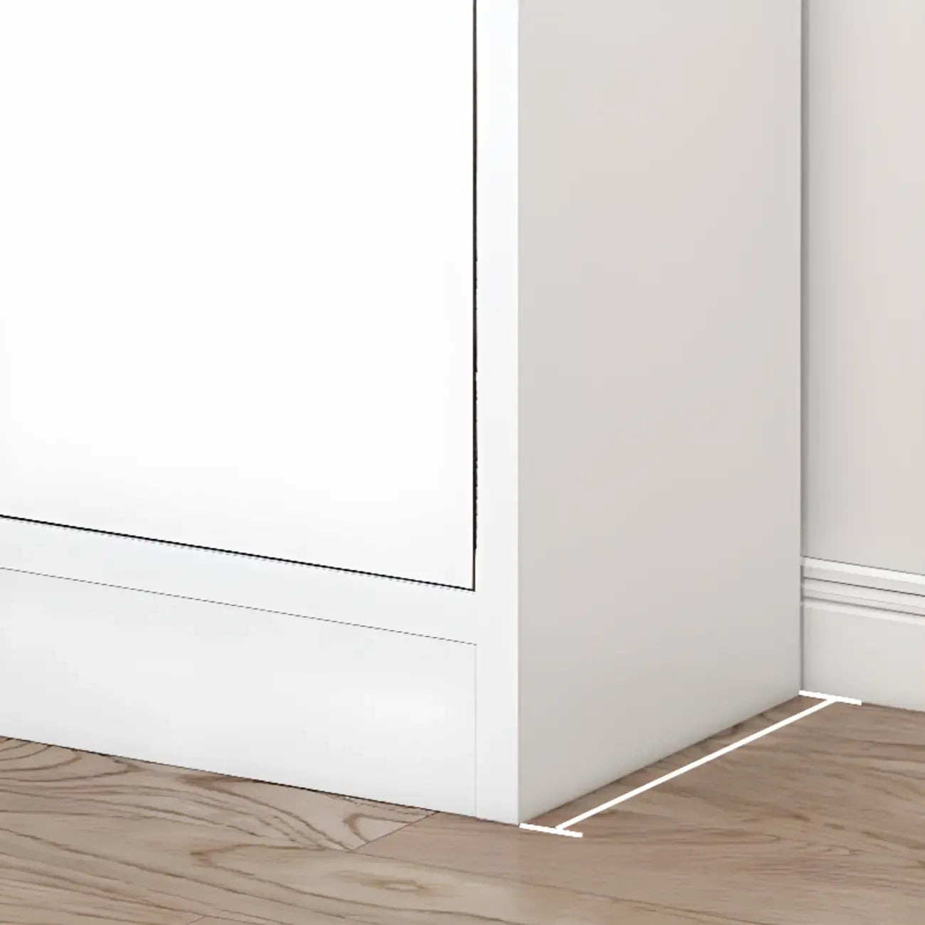 Durable 5-Tier Wooden Bookshelf with Cabinet for Home