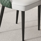 Faux Leather Dining Chair with High Back Sloped Arm