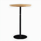 Contemporary Wooden Top Round Bar Table for Dining