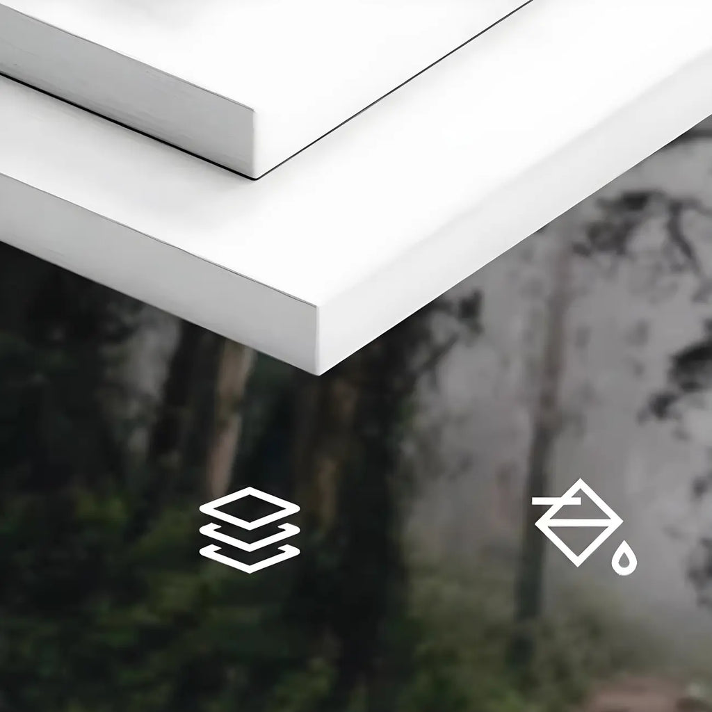 White Rectangle Large Wood Open Display Cabinet