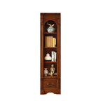 Traditional Solid Wood Brown Display Bookcase